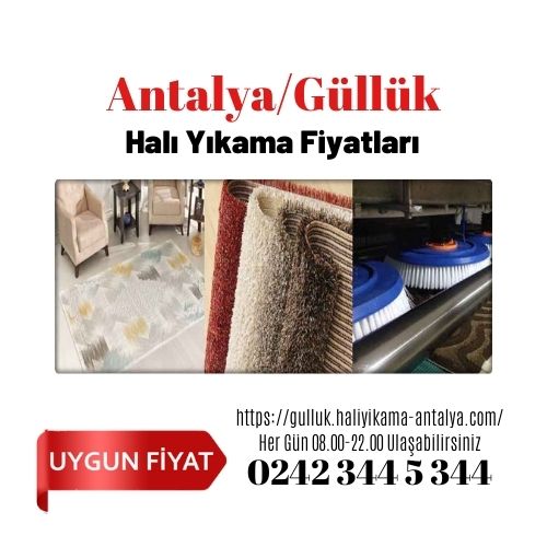 Antalya Güllük Halı Yıkama Fiyatları